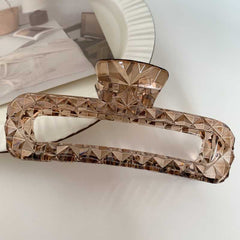 Creative new Korean version dazzling color advanced sense bright face large claw clip light luxury back head hair shark clip