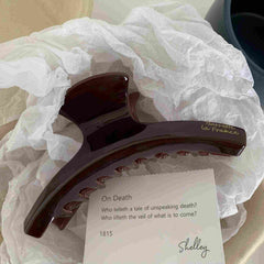 Korean style hair clip Shark tortoiseshell acetic acid leopard clip large curved simple back hair claw clip