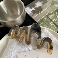 Fashion Metal Wave Acetic Acid Hairpin New Temperament Hair Jumbo Hair Claw Clip Accessories