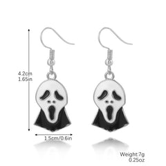 Halloween earring set Pumpkin Bat Skull earrings explosive Halloween earrings