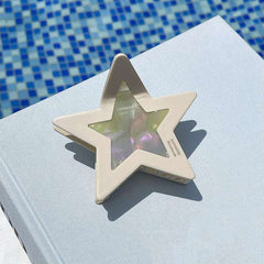 Fashion Large Star clip Japanese and Korean ins sweet cool spice girl color dopamine pentagram acetic acid hair accessories