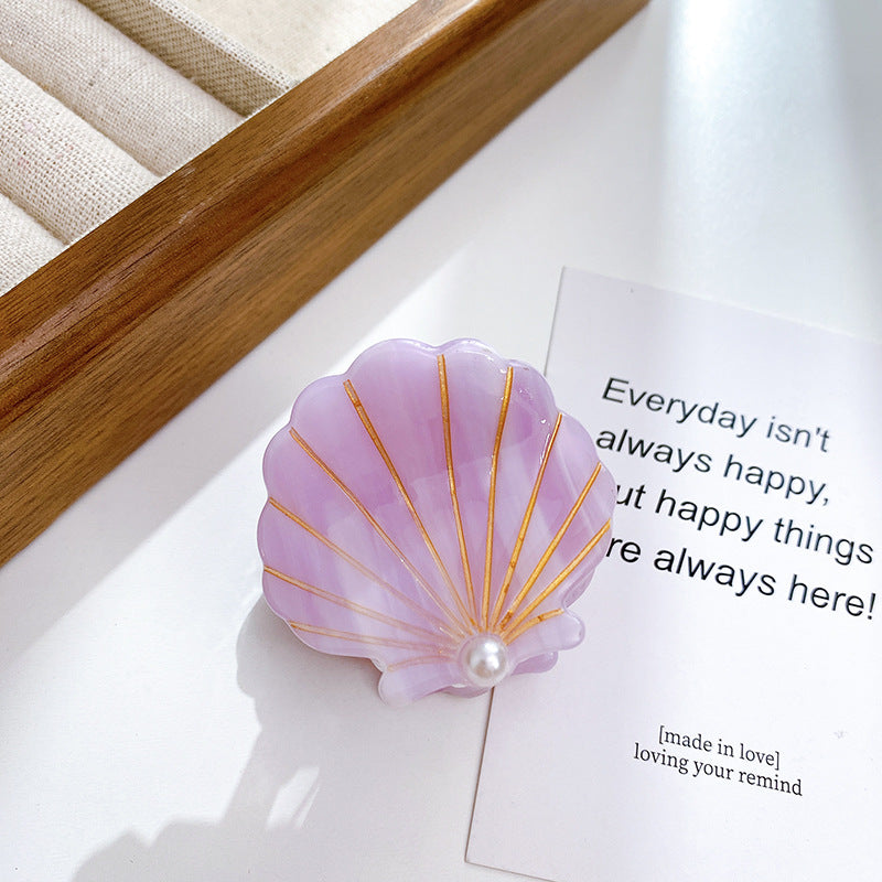 Korean Shell Pearl Acetic Acid Small Hair Clip Accessories