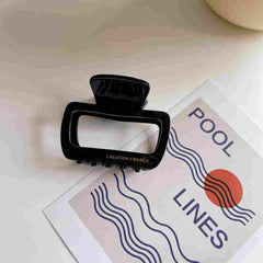 Chic minority acetic acid clip retro temperament hollow leopard hair clip square hair accessories