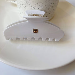 New Korean metal bobby pin Letter B acetate leopard claw clip Sweet large hair shark clip