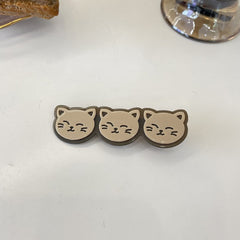 New Korean cute animal duck beak clip kitten side clip Kitten fringe hairpin cartoon cat clip