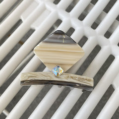 New acetic acid hair clip elegant rhinestone temperament claw clip acetate shark clip hair accessories