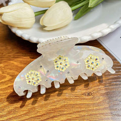 Christmas hairpin temperament beautiful snowflake claw clip large hairpin hair accessories hair shark clip