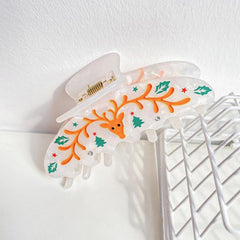 New Christmas hairpin Cartoon gingerbread Man clip coiffure Shark clip Accessories