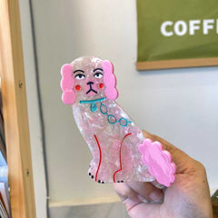 Ins acetic acid clip Cat hair clip animal hair accessories Small hair accessories shark clip