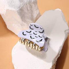 Simple fashion small halloween pumpkin bat shark clip grab clip all fashion ponytail hair clip hair accessories