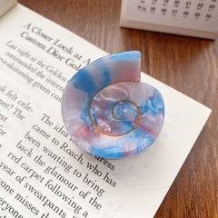 Small conch acetic acid clip Pan hair clip Shell hair clip Premium sense shark clip acetate design hair accessories