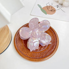 Acetic acid flower clip magic mermaid hair claw temperament sweet large shark clip hair accessories