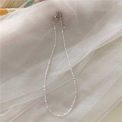 Korean vintage color beaded rice bead necklace girl wind rainbow rice bead necklace Bohemian color necklace