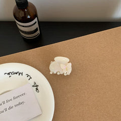 Korean cute fashionable acetic acid small clip delicate fairy butterfly flowers inlaid rhinestone mini clip head accessories