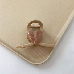 Summer 2023 new love hairpin female cross heart clip feeling temperament shark clip