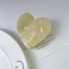 New double love claw clip niche design checkerboard acetic acid hairpin shark clip female hair accessories