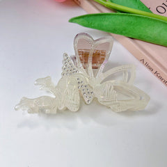 New niche fairy claw clip Cartoon pink acetic acid hair clip Premium hair styling shark clip women's hair accessories