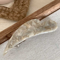 Korean simple temperament acetic acid oblique heart hair clip edge clip Japanese girl heart spring clip bangs clip hair accessories