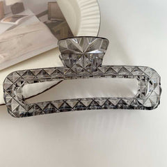 Creative new Korean version dazzling color advanced sense bright face large claw clip light luxury back head hair shark clip