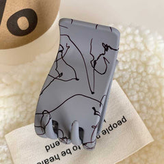 Small frosted spray hair clip Back hair clip for women's high ponytail hair clip