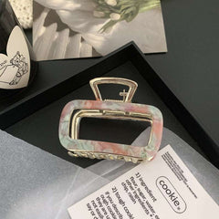 Simple square claw shark clip medium size hair clip back head disc hair clip children hair accessories