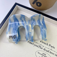 New Korean wave claw clip high letter acetic acid clip simple temperament hairpin shark clip hair accessories