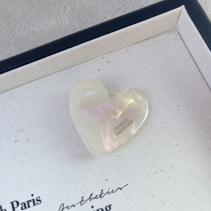 Autumn Winter Love Leopard Acetic Acid Side Clip Girl Accessories