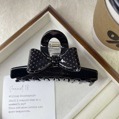Korean acetate bow clip Elegant sweet hair clip disc hair Shark clip clip advanced sense women's hair accessories hair clip