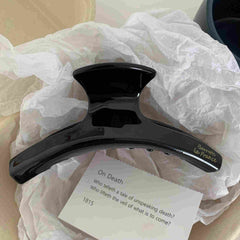 Korean style hair clip Shark tortoiseshell acetic acid leopard clip large curved simple back hair claw clip