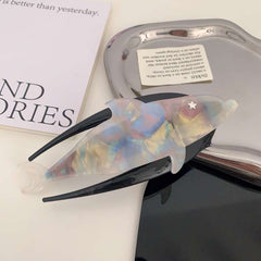Dolphin dovetail clip high-grade acetic acid hair clip disc hair clip new summer