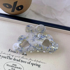 Niche design rhinestone claw clip love acetic acid hairpin back head hairpin shark clip acetate women hair accessories