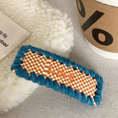 Five-pointed Star top clip advanced Barrette star love velvet hair clip cute girl duck beak clip bangs side clip