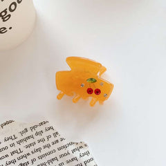 Korean girl small claw acetic acid cute wind cherry bangs clip broken hair clip shark clip hair accessories wholesale