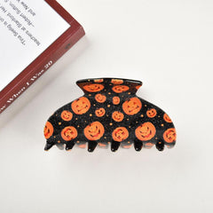 New Halloween pumpkin Ghost clip back of head Hairpin Shark clip Spider clip hair claw accessories