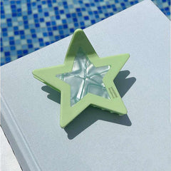 Fashion Large Star clip Japanese and Korean ins sweet cool spice girl color dopamine pentagram acetic acid hair accessories