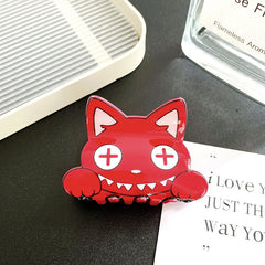 Imitation acetic acid creative cute cat clip acrylic medium shark clip sweet hair claw clip
