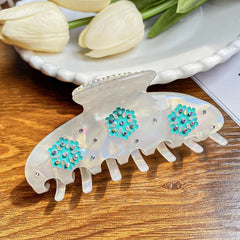 Christmas hairpin temperament beautiful snowflake claw clip large hairpin hair accessories hair shark clip