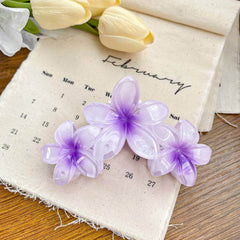 Fashion Flower Plumeria Large Shark Hair Clip Seaside Accessory