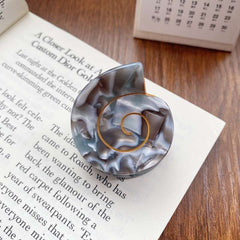 Small conch acetic acid clip Pan hair clip Shell hair clip Premium sense shark clip acetate design hair accessories