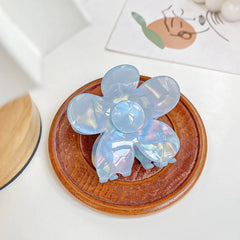 Acetic acid flower clip magic mermaid hair claw temperament sweet large shark clip hair accessories