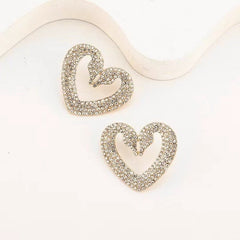 2023 new Korean octet star earrings full diamond temperament earrings design sense net red earrings female