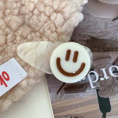 Cute smiling face hair clip Coffee sweet duck beak clip bangs clip Broken hair Duckling clip side clip autumn/winter new barrette