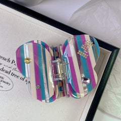 Dopamine advanced sense butterfly claw clip gem acetic acid hair clip temperament girl shark clip hair accessories