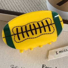 New hair accessories New acrylic rugby tennis clip Female back of head coiffure shark clip hair clip