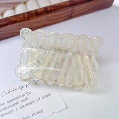 New wave double hair clip Cute cookie acetate clip Shark Clip Sweet diamond disc hair clip children hair accessories