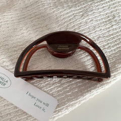 National acetate clip ins Wind Gold Standard temperament hair claw powder chocolate large claw clip round hair shark clip