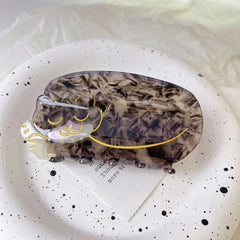 New French large cat hair claw tortoiseshell Siamese Orange cat acetate hairpin Cat shark clip women hair accessories