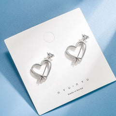 Metal Marble earrings small earring simple commuter ins high-grade earrings