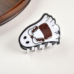 New spooky Halloween ghost clip accessories for women with shark hair clip