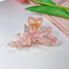 New niche fairy claw clip Cartoon pink acetic acid hair clip Premium hair styling shark clip women's hair accessories